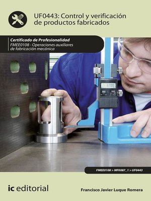 cover image of Control y verificación de productos fabricados. FMEE0108